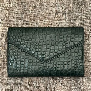 Zara Crocodile-Embossed Women's Clutch